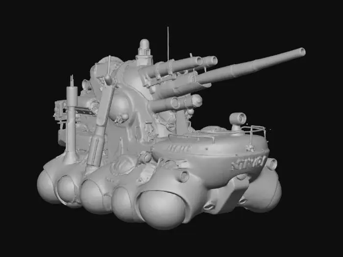 3D model for Futuristic Police Tank