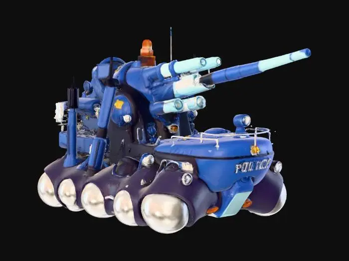 3D model for Futuristic Police Tank