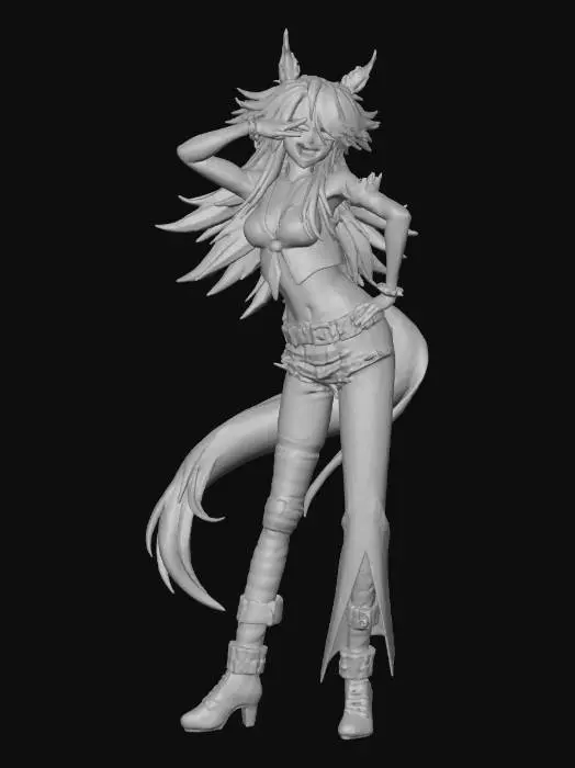 3D model for Energetic Fox Performer