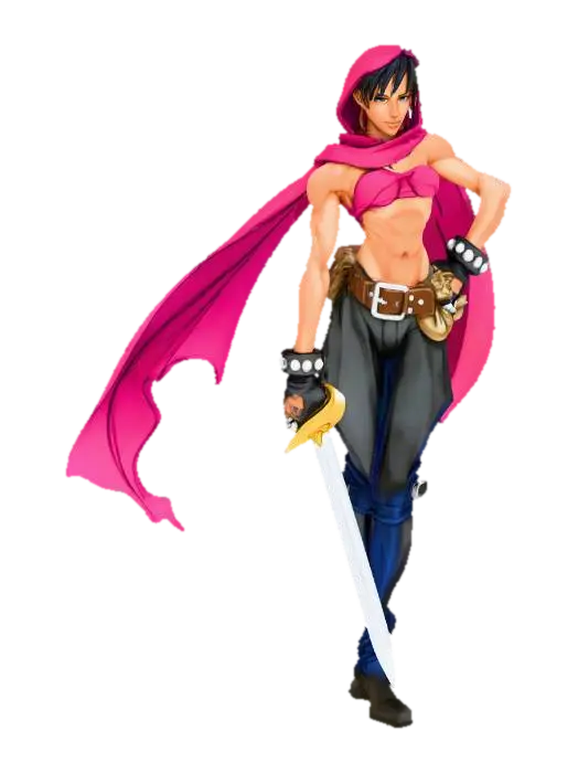 Warrior of the Crimson Cape - Thief 3D model, vytvořený pomocí AI