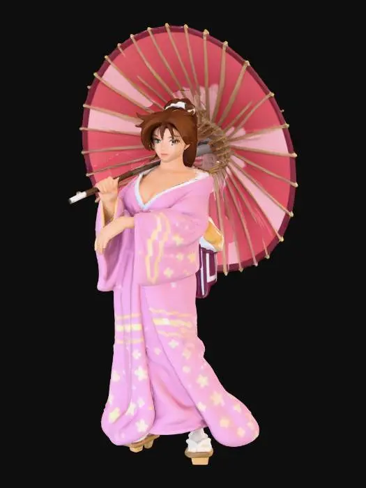 3D model for Mai kimono