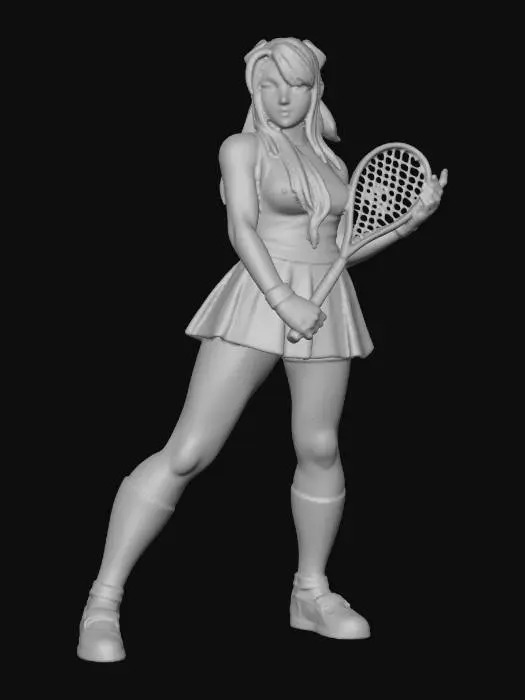 3D model for Tennis Player in Pink