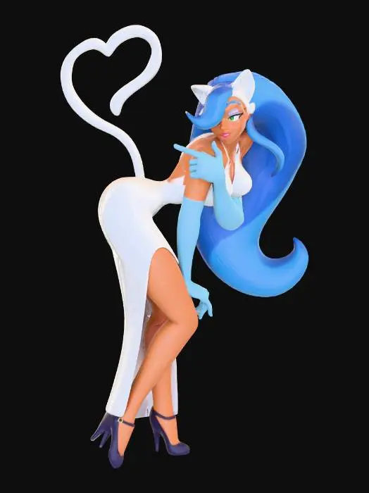 3D model for Feline Elegance