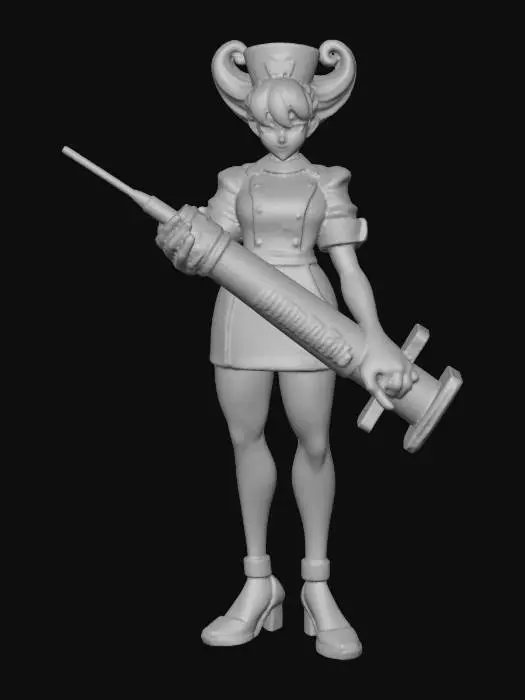 3D model for Nurse in Cherry Blossom Garden