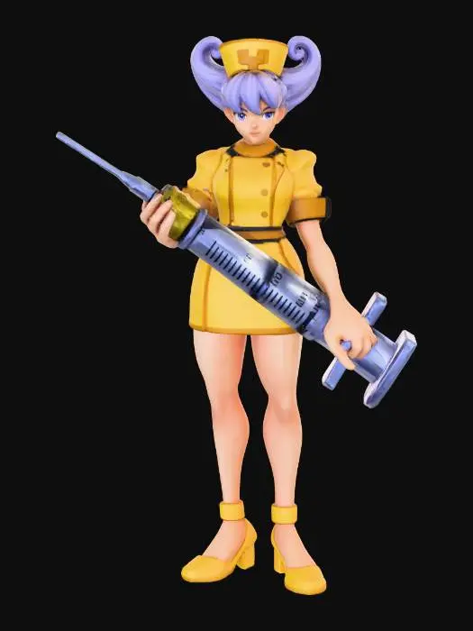 3D model for Nurse in Cherry Blossom Garden