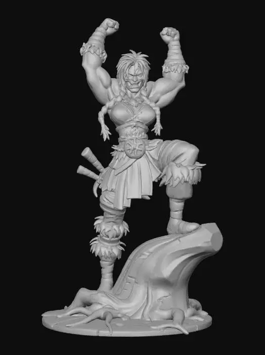 3D model for Female Warrior's Triumph