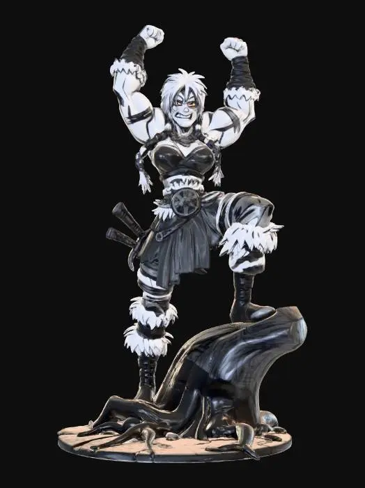 3D model for Female Warrior's Triumph