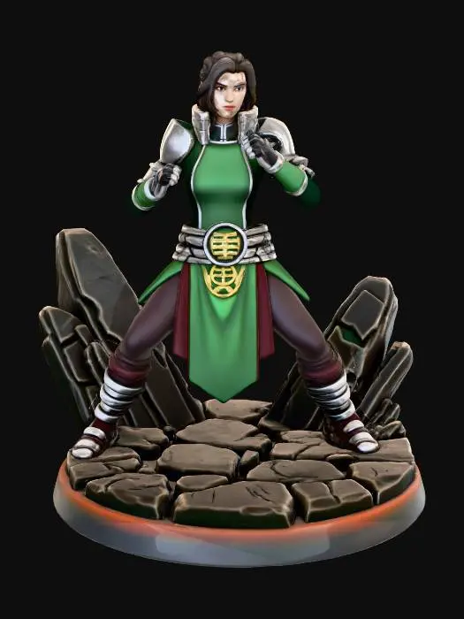 3D model for Warrior's Stance