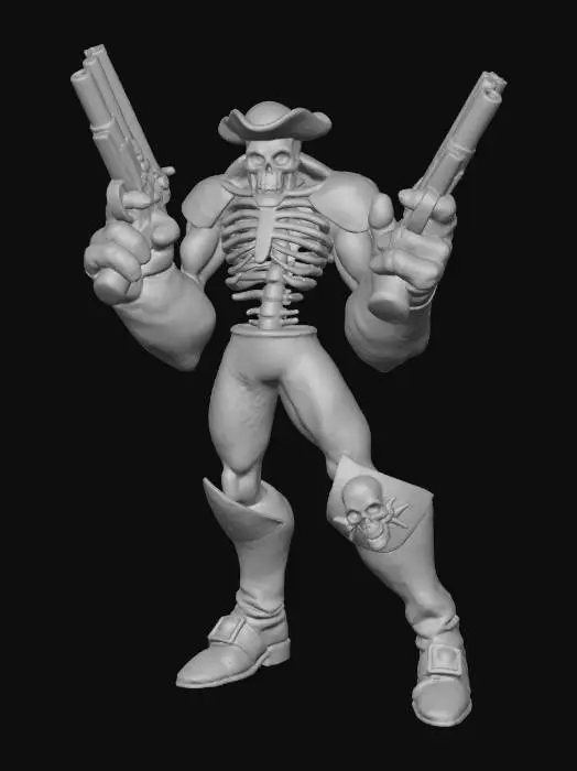 3D model for Gunslinger Skeleton