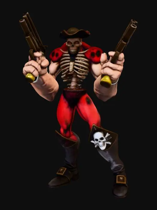 3D model for Gunslinger Skeleton