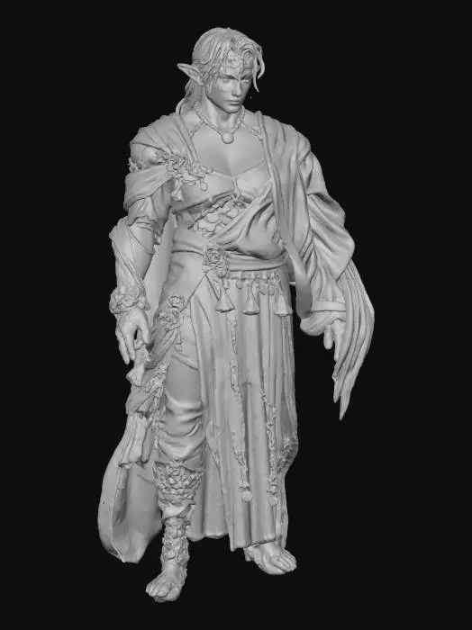 3D model for Enigmatic female Warrior