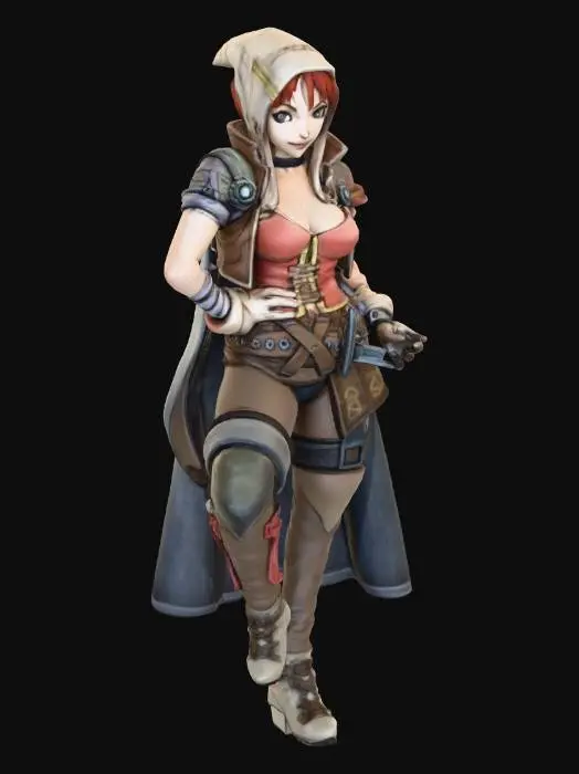 3D model for Steampunk Engineer