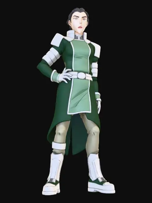 3D model for Earth Kingdom Warrior