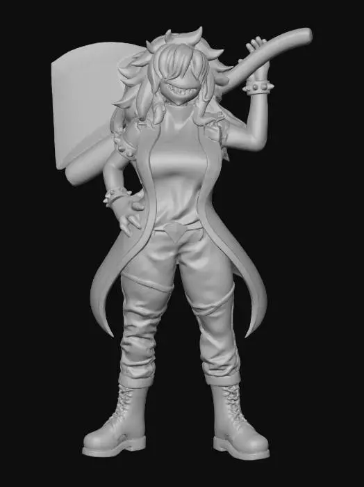 3D model for Purple Warrior