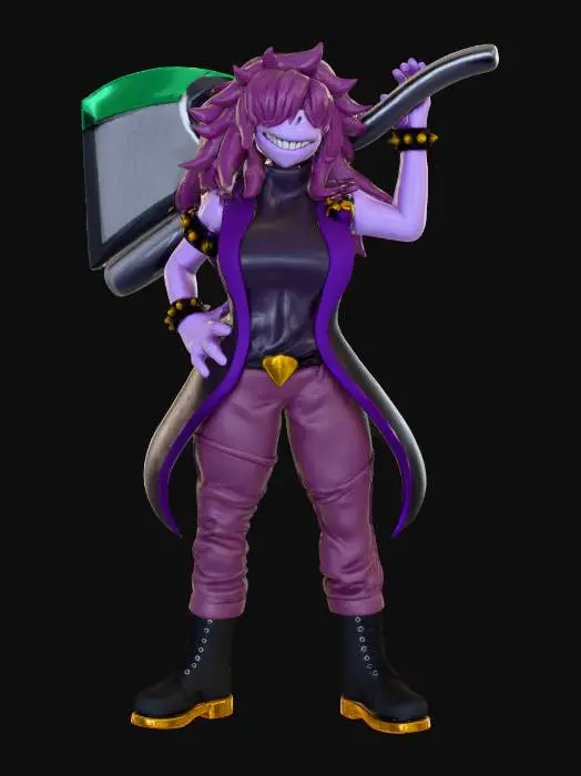 3D model for Purple Warrior