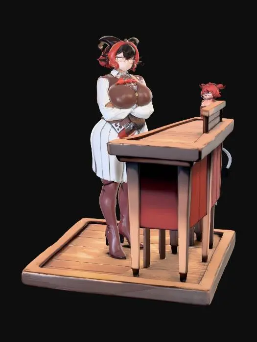 3D model for Confident Tavern Keeper