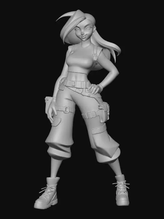 3D model for Adventurous Heroine