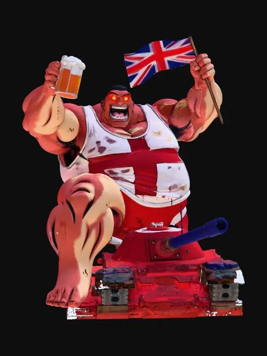 3D model for British Rampage GamonZilla