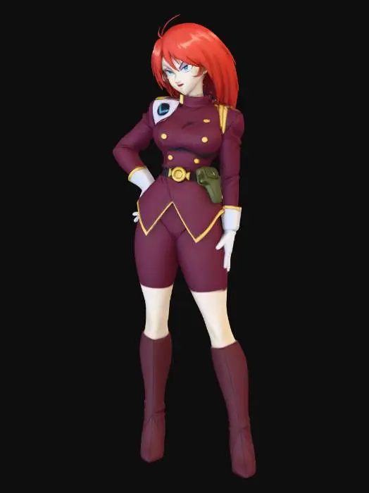 3D model for Character in Uniform
