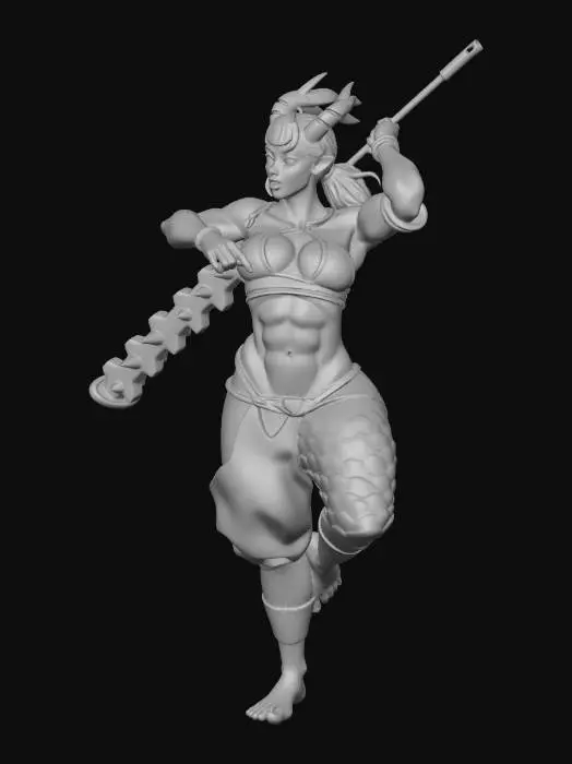 3D model for Warrior Stance