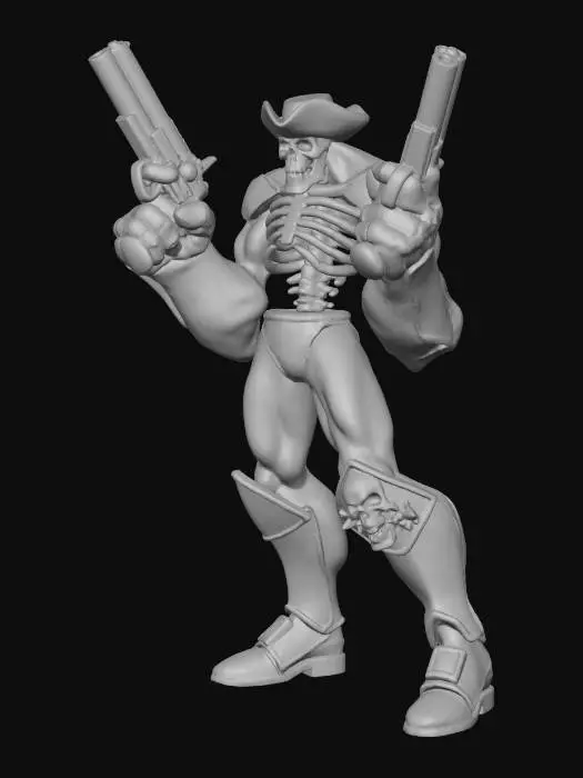 3D model for Gunslinger Skeleton
