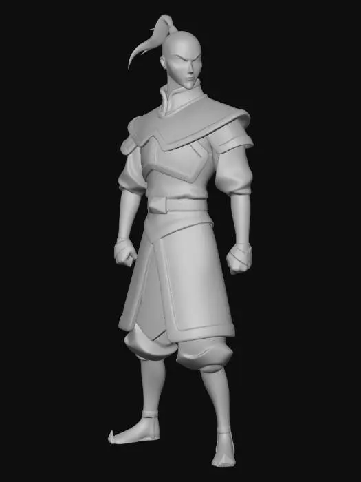 3D model for Zuko in Fire Nation Armor