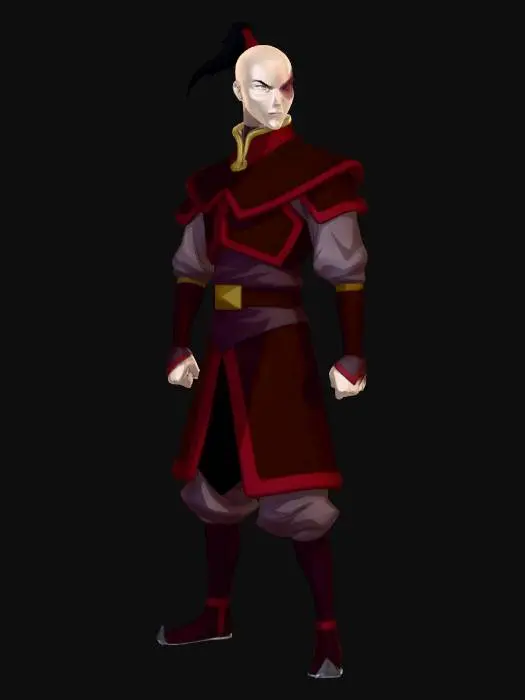 3D model for Zuko in Fire Nation Armor