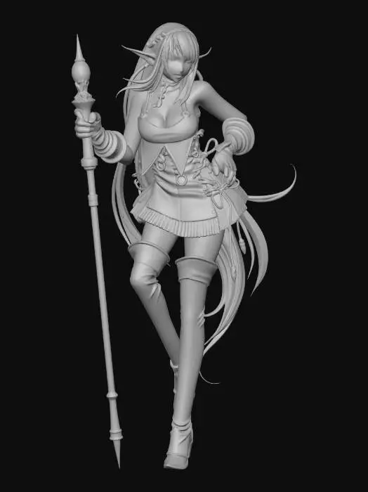 3D model for Elven Enchantress