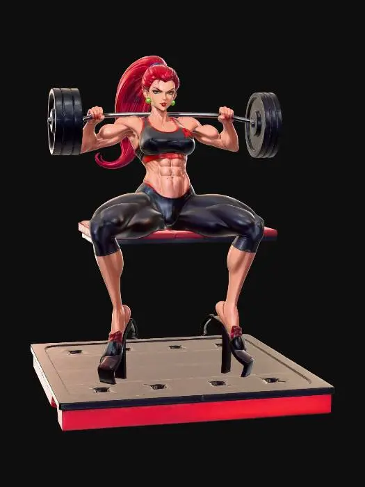 3D model for Crimson Powerlifter