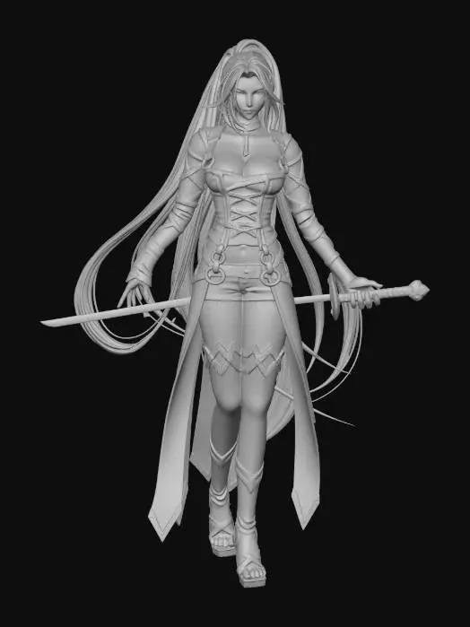 3D model for Scarlet Saber