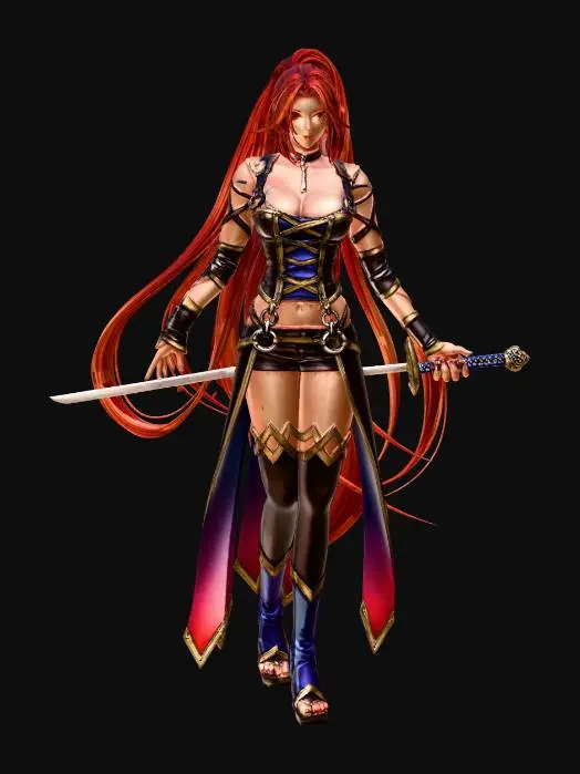 3D model for Scarlet Saber