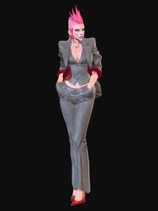 3D model for Pinstripe Punk