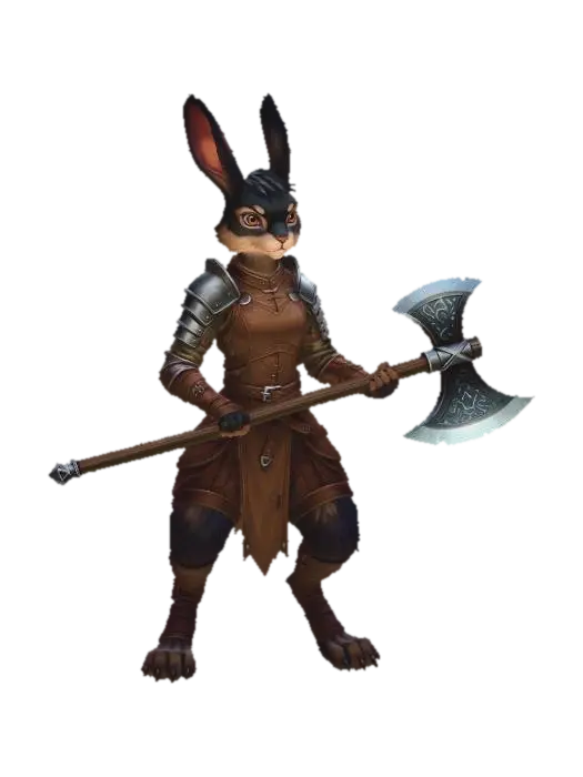 Enchanted Forest Warrior Hare, #EasterEgg2026# 3D model, vytvořený pomocí AI