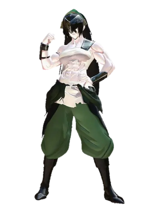 Valkyrie Brawler 3D model, vytvořený pomocí AI