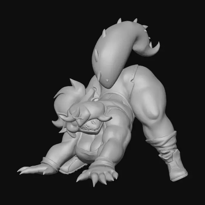 3D model for Playful Purple Creature