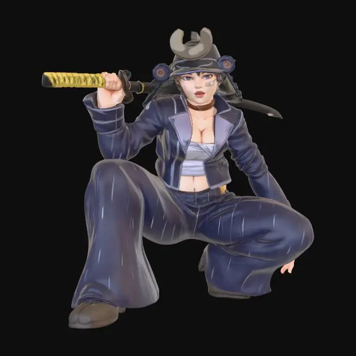 3D model for Samurai in the Cityscape