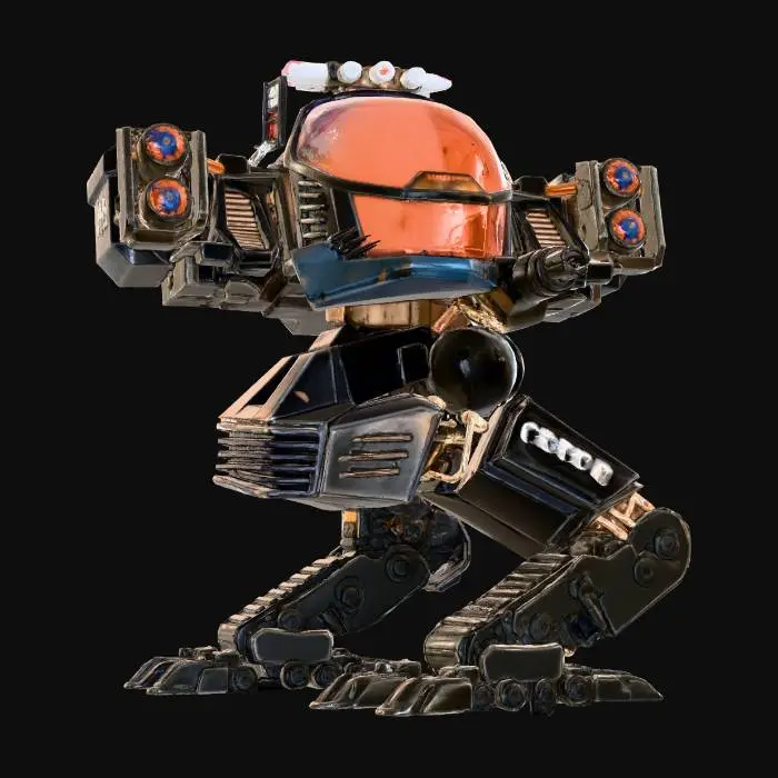 3D model for Mech Patrol in the City