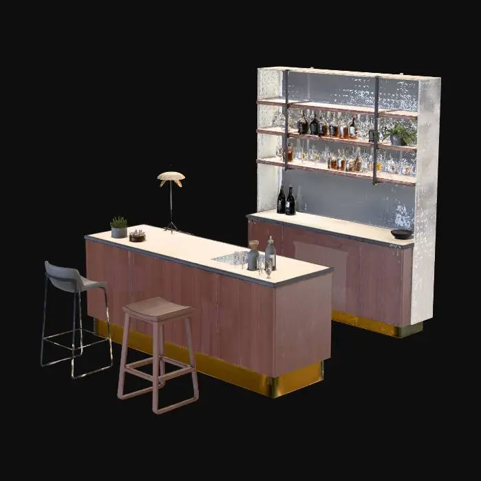 3D model for Elegant Home Bar