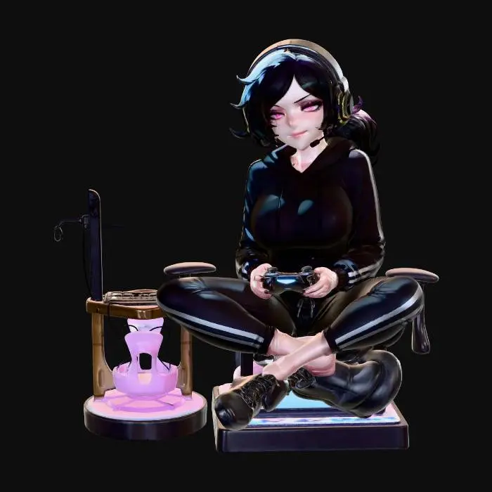 3D model for Neon Night Gamer