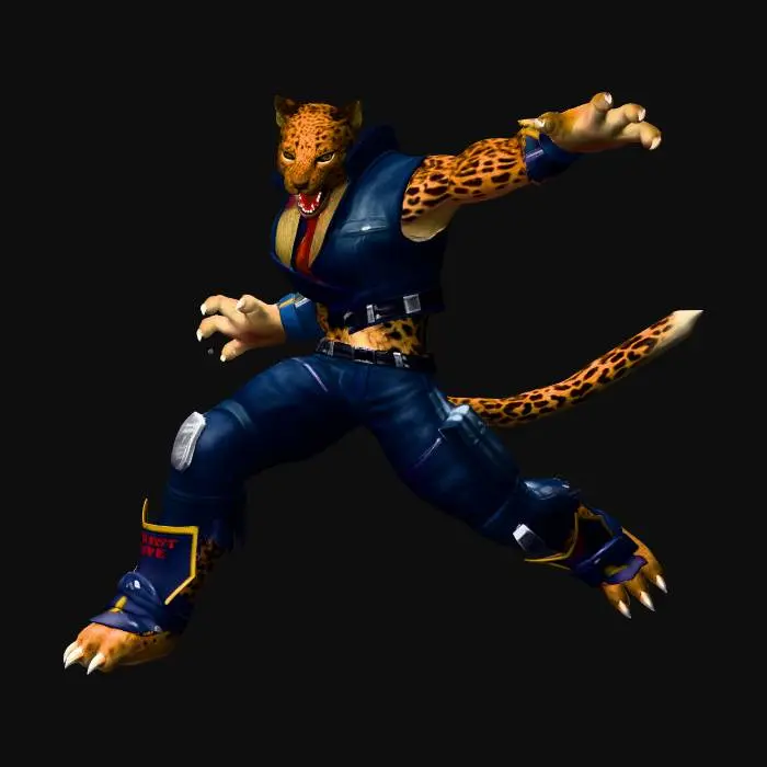 3D model for Leopard Brawler in Denim