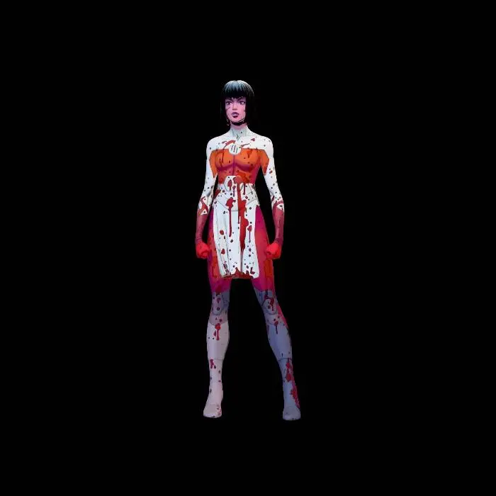 3D model for Crimson Dress
