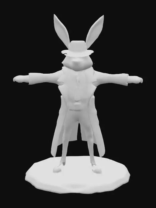 3D model for Detective Hare