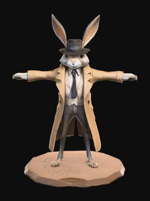3D model for Detective Hare