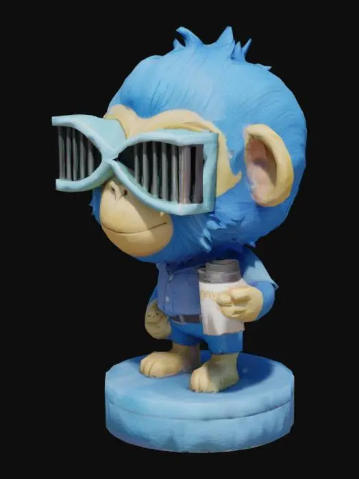 3D model for Blue Monkey Barista