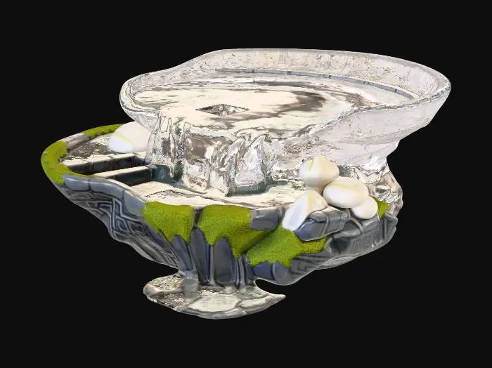 3D model for backflow incense burning in ramp form