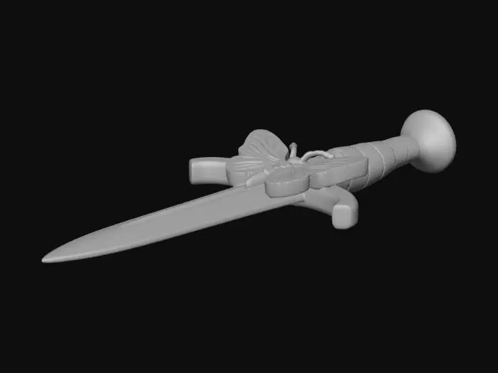 3D model for Butterfly Dagger