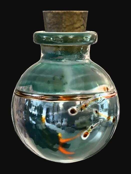 3D model for Shrimp in a Bottle