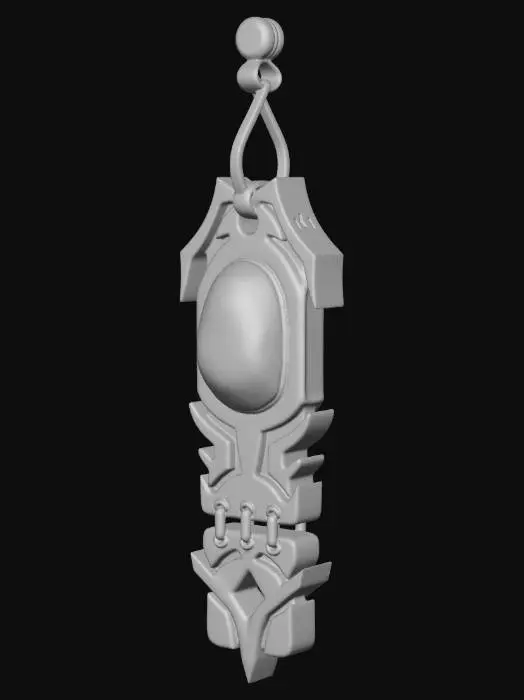 3D model for Alien Emerald Charm (from A Galaxy Far Far Away)