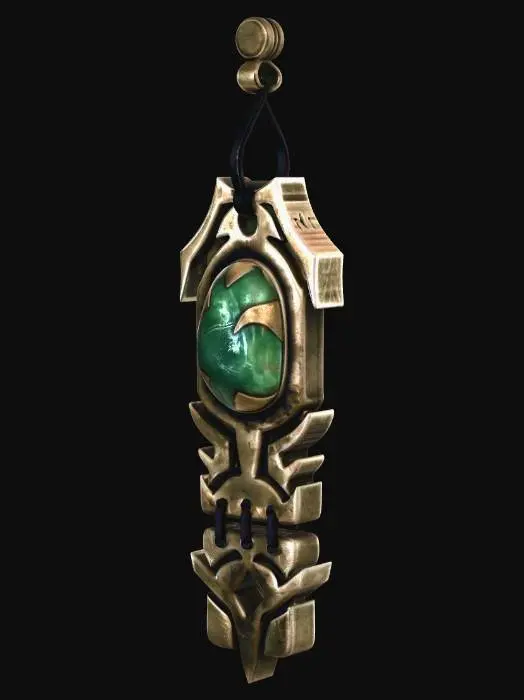 3D model for Alien Emerald Charm (from A Galaxy Far Far Away)
