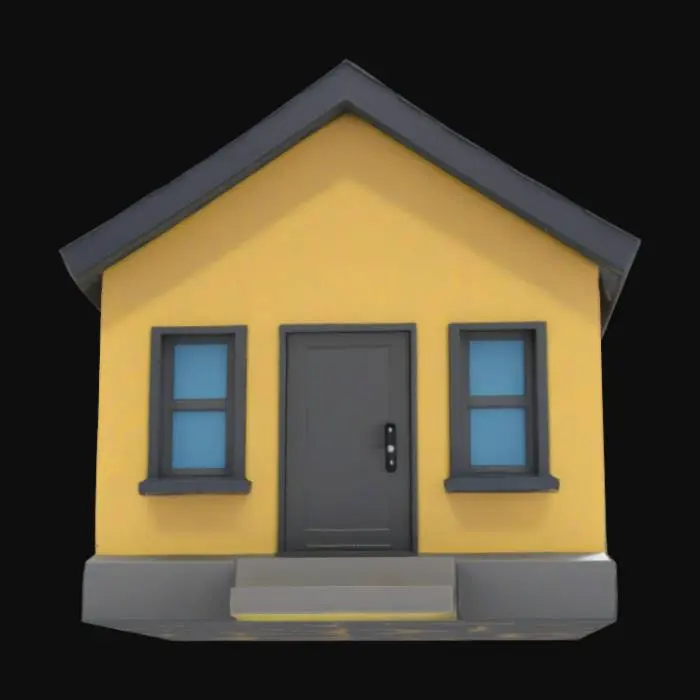 3D model for Minimalist House Icon